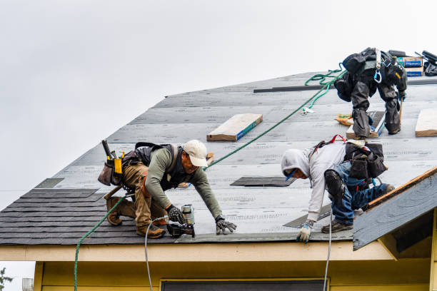 Professional Gutter Installation technician working in Scotts, NC